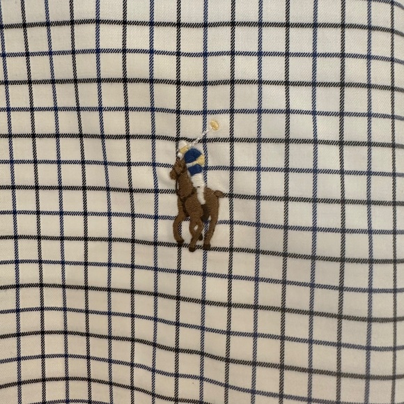 Polo by Ralph Lauren: Men's Custom Slim Fit Gingham Button Down - Picture 2 of 3